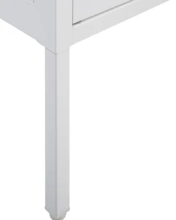 Glasvitrine Metall Weis Mit 2 Fachern Sarre