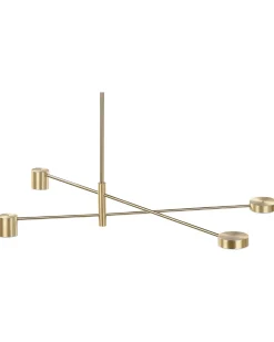 Hangelampe Gold 4-Flammig Bandon