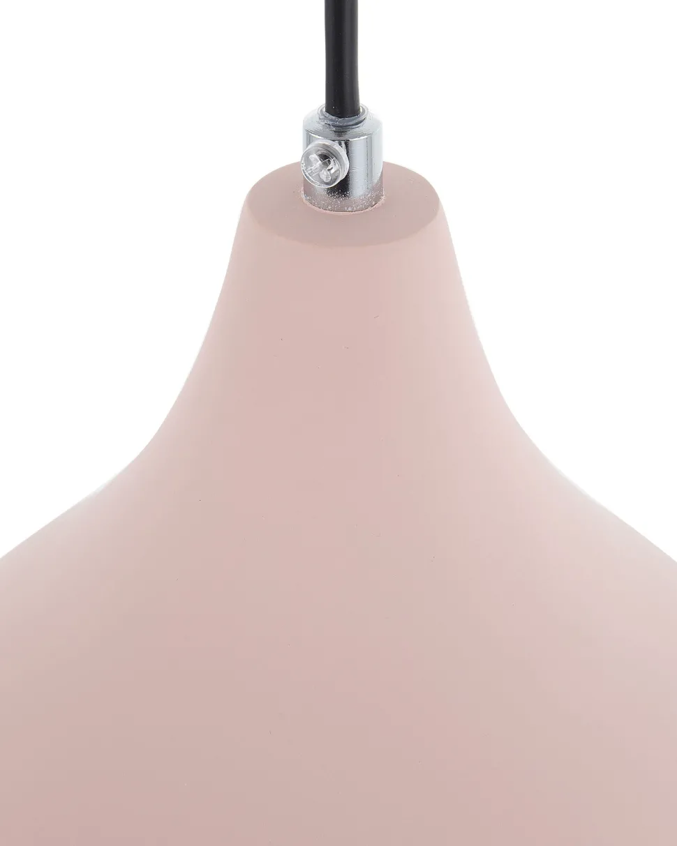 Hangeleuchte Beton Rosa Glockenform Lambro