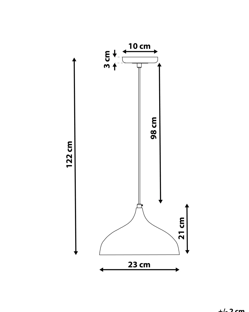 Hangeleuchte Beton Rosa Glockenform Lambro