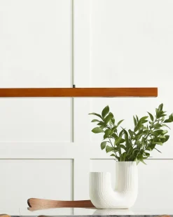 Hangeleuchte Eichenholz Braun Integriertes Led-Licht Dimmbar Stewarts