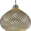 Hangeleuchte Glas Gold Tropfenform Madon