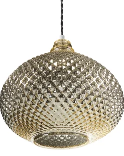 Hangeleuchte Glas Gold Tropfenform Madon