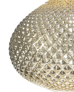 Hangeleuchte Glas Gold Tropfenform Madon