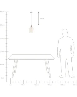 Hangeleuchte Glas Goldgelb Glockenform Santon