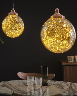 Hangeleuchte Glas Kupfer Kugelform Beni Klein