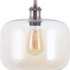 Hangeleuchte Glas Kupfer Trommelform Lanata