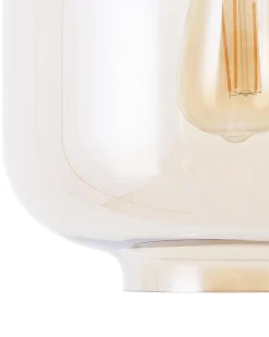 Hangeleuchte Glas Kupfer Trommelform Lanata
