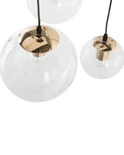 Hangeleuchte Glas Transparent 3-Flammig Kugelform Ladon