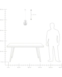 Hangeleuchte Glas Weis / Transparent Rund Jurua