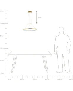 Hangeleuchte Led Gold Tano
