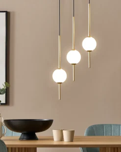 Hangeleuchte Led Metall Gold 3-Flammig Shannon