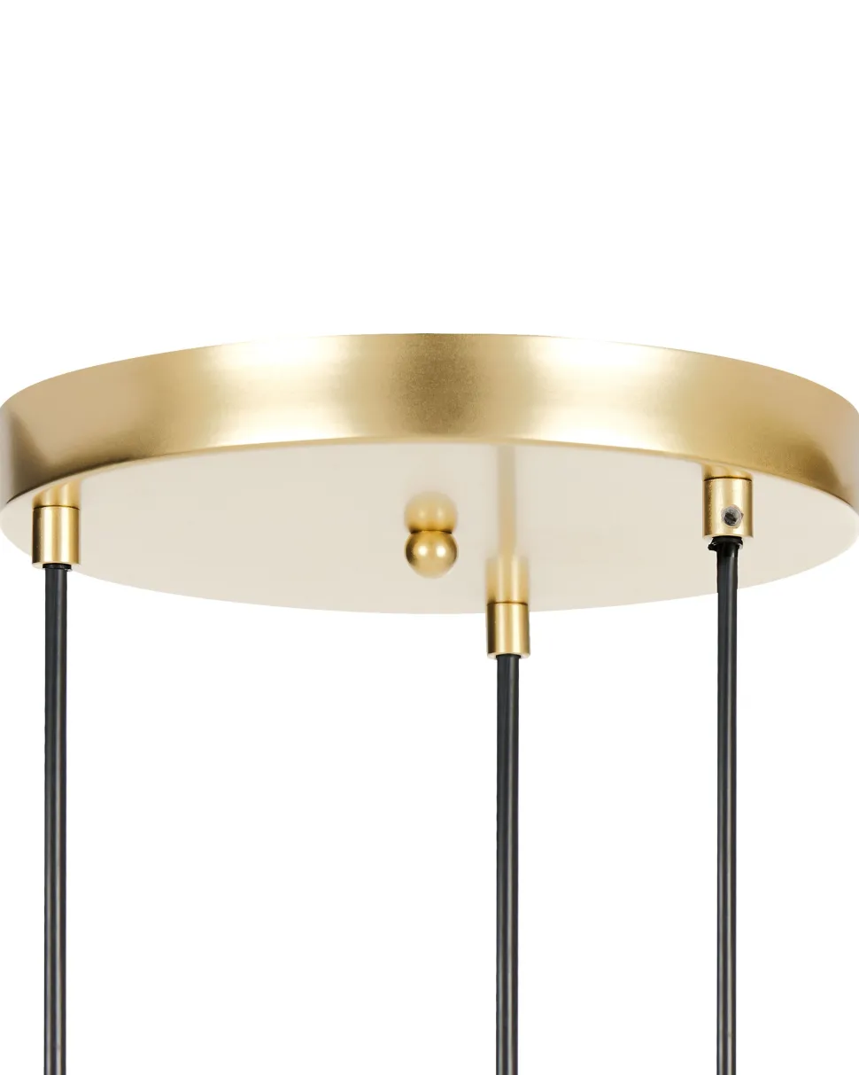 Hangeleuchte Led Metall Gold 3-Flammig Shannon
