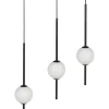 Hangeleuchte Led Metall Schwarz 3-Flammig Shannon