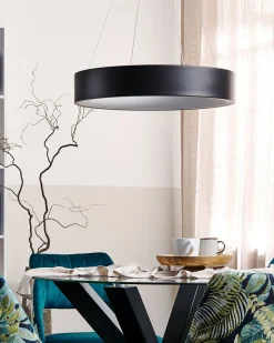 Hangeleuchte Led Schwarz Ringform Lenya