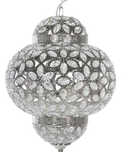 Hangeleuchte Nickel Blumenmuster Bandama