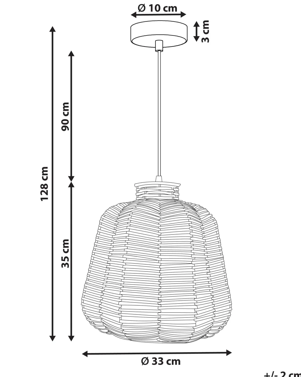 Hangeleuchte Rattan Naturlich Ramena