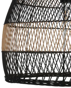 Hangeleuchte Rattan Naturlich / Schwarz Rund Bumi