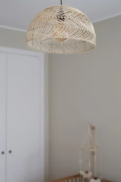 Hangeleuchte Rattan Naturlich Rund Selenge