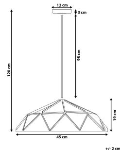 Hangeleuchte Rosa Geometrisch Senia