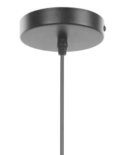 Hangeleuchte Schwarz / Heller Holzfarbton Kegelform Cavalla