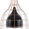 Hangeleuchte Schwarz / Kupfer Glockenform Tresa