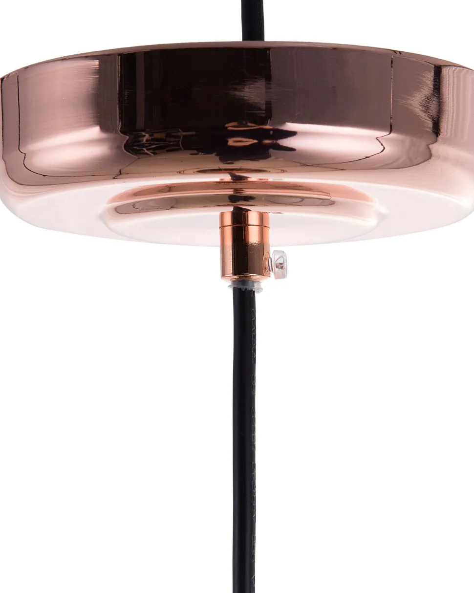 Hangeleuchte Schwarz / Kupfer Glockenform Tresa