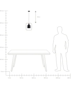 Hangeleuchte Schwarz Glockenform Mavone