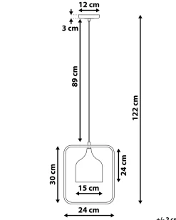 Hangeleuchte Schwarz Glockenform Mavone