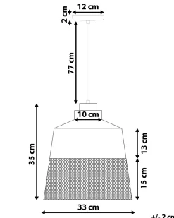 Hangeleuchte Schwarz Glockenform Muga