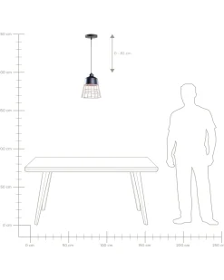 Hangeleuchte Schwarz Glockenform Monte