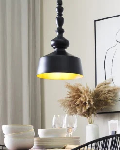 Hangeleuchte Schwarz Glockenform Driva