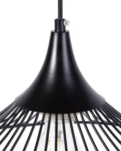 Hangeleuchte Schwarz Kegelform Giona