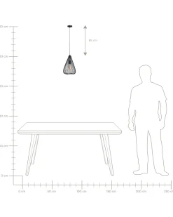 Hangeleuchte Schwarz Kegelform Conca