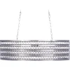 Hangeleuchte Silber 2-Flammig Oval Cavone