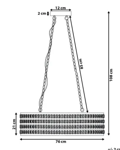 Hangeleuchte Silber 2-Flammig Oval Cavone