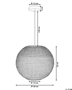 Hangeleuchte Silber Kugelform Seine