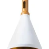 Hangeleuchte Weis / Gold Kegelform Mackenzie