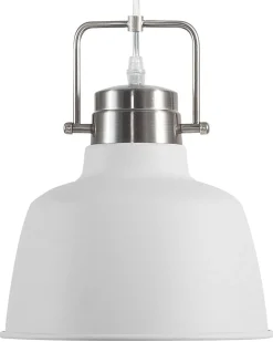 Hangeleuchte Weis / Silber Glockenform Narmada
