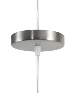 Hangeleuchte Weis / Silber Glockenform Narmada