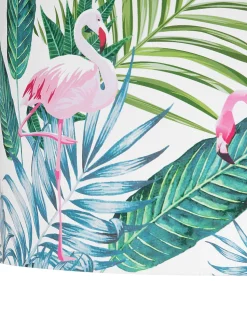 Hangeleuchte Weis Trommelform Flamingo