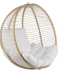 Hangesessel Mit Gestell 98 X 100 Cm Flechtseil Beige Arco