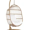 Hangesessel Mit Gestell O 102 Cm Rattan / Flechtseil Naturlich Alba