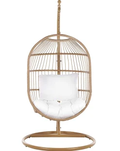 Hangesessel Mit Gestell O 102 Cm Rattan / Flechtseil Naturlich Alba