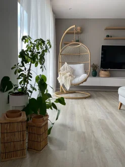 Hangesessel Mit Gestell O 102 Cm Rattan / Flechtseil Naturlich Alba