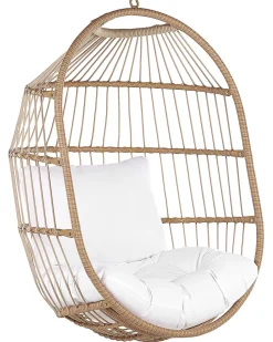 Hangesessel Mit Gestell O 102 Cm Rattan / Flechtseil Naturlich Alba