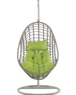 Hangesessel Mit Gestell O 96 Cm Rattan Taupe Arpino