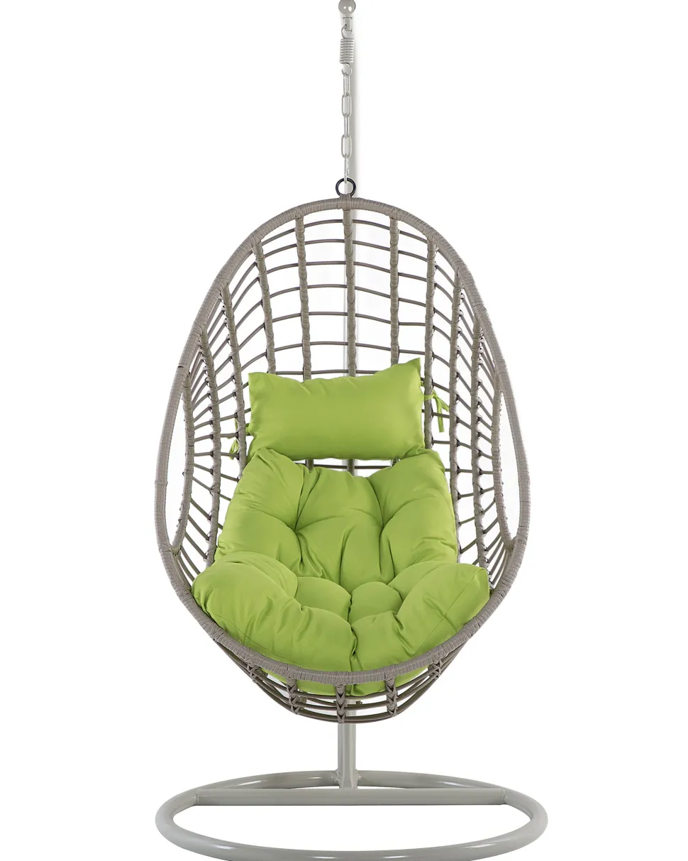 Hangesessel Mit Gestell O 96 Cm Rattan Taupe Arpino
