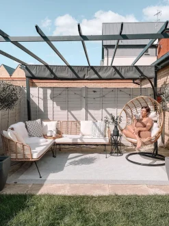 Hangesessel Mit Gestell O 97 Cm Rattan Naturlich Aspio