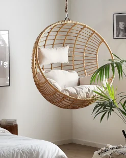 Hangesessel Mit Gestell O 97 Cm Rattan Naturlich Aspio